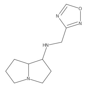1H-Pyrrolizin-1-amine, hexahydro-N-(1,2,4-oxadiazol-3-ylmethyl)- Structure