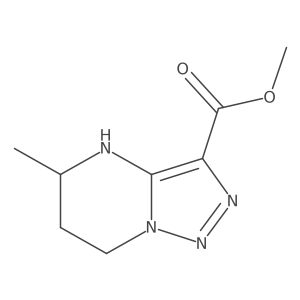 methyl 5-methyl-4H,5H,6H,7H-[1,2,3]triazolo[1,5-a]pyrimidine-3-carboxylate结构式