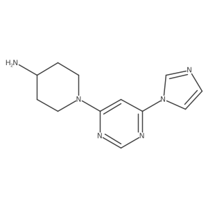 1-(6-(1H-Imidazol-1-yl)pyrimidin-4-yl)piperidin-4-amine Structure