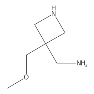 [3-(Methoxymethyl)azetidin-3-yl]methanamine Structure