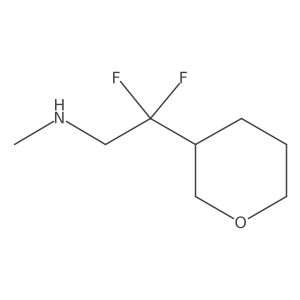 [2,2-Difluoro-2-(oxan-3-yl)ethyl](methyl)amine Structure