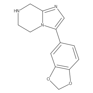 3-(Benzo[D][1,3]dioxol-5-YL)-5,6,7,8-tetrahydroimidazo[1,2-A]pyrazine结构式