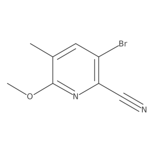 3-Bromo-6-methoxy-5-methylpicolinonitrile Structure