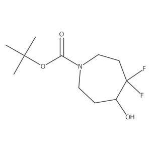 Tert-butyl 4,4-difluoro-5-hydroxyazepane-1-carboxylate结构式