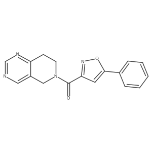 (7,8-dihydropyrido[4,3-d]pyrimidin-6(5H)-yl)(5-phenylisoxazol-3-yl)methanone Structure