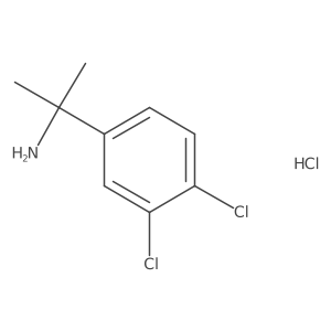 2-(3,4-Dichlorophenyl)propan-2-amine hydrochloride结构式