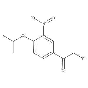 2-Chloro-1-[4-(1-methylethoxy)-3-nitrophenyl]ethanone结构式