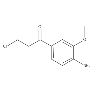 1-(4-Amino-3-methoxyphenyl)-3-chloropropan-1-one结构式