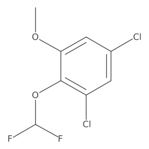 3,5-Dichloro-2-(difluoromethoxy)anisole结构式