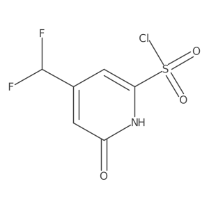 4-(Difluoromethyl)-6-hydroxypyridine-2-sulfonyl chloride Structure