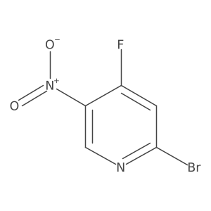 2-Bromo-4-fluoro-5-nitropyridine Structure