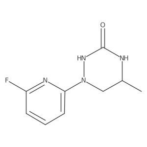 1-(6-Fluoro-pyridin-2-yl)-5-methyl-[1,2,4]triazinan-3-one Structure
