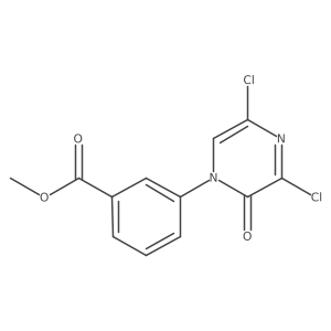 3-(3,5-Dichloro-2-oxo-2H-pyrazin-1-yl)-benzoic acid methyl ester Structure