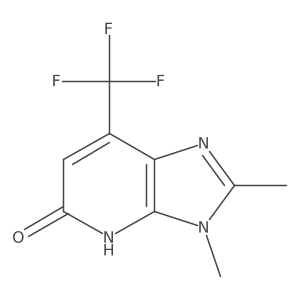2,3-Dimethyl-7-trifluoromethyl-3H-imidazo-[4,5-b]-pyridin-5(4H)-one Structure