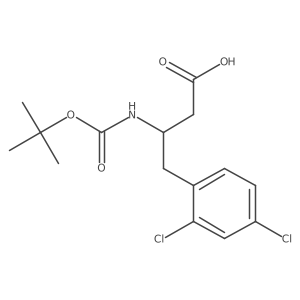 3-(Boc-amino)-4-(2,4-dichlorophenyl)butyric Acid Structure
