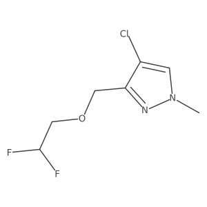 4-chloro-3-[(2,2-difluoroethoxy)methyl]-1-methyl-1H-pyrazole结构式