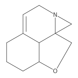 (1S,4R,13R)-3-oxa-11-azatetracyclo[6.4.1.01,11.04,13]tridec-8-ene结构式