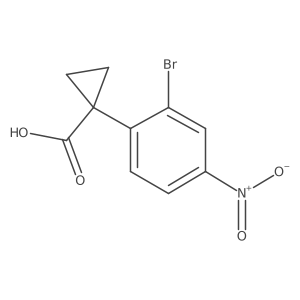 1-(2-Bromo-4-nitrophenyl)cyclopropane-1-carboxylic acid Structure