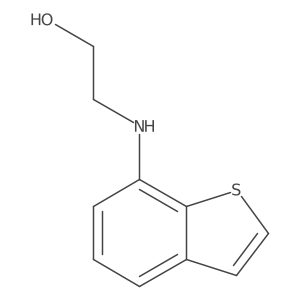 2-[(1-Benzothiophen-7-yl)amino]ethan-1-ol结构式
