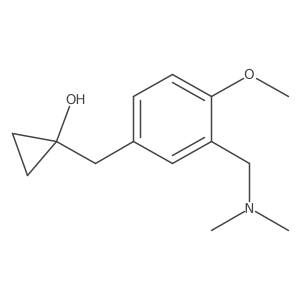 1-({3-[(Dimethylamino)methyl]-4-methoxyphenyl}methyl)cyclopropan-1-ol Structure