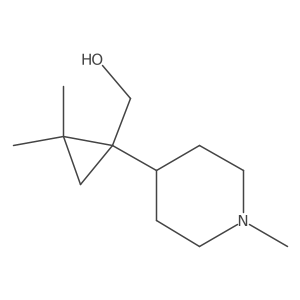 [2,2-Dimethyl-1-(1-methylpiperidin-4-yl)cyclopropyl]methanol Structure