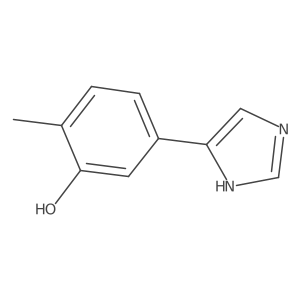 5-(1H-imidazol-4-yl)-2-methylphenol结构式