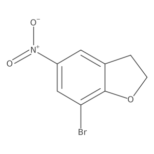 7-Bromo-5-nitro-2,3-dihydrobenzofuran Structure