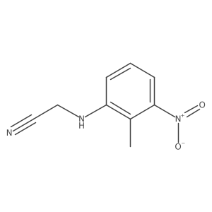 2-[(2-Methyl-3-nitrophenyl)amino]acetonitrile Structure