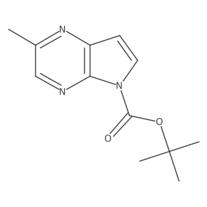tert-Butyl 2-methyl-5H-pyrrolo[2,3-b]pyrazine-5-carboxylate Structure