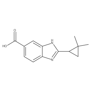 2-(2,2-dimethylcyclopropyl)-1H-1,3-benzodiazole-6-carboxylic acid Structure