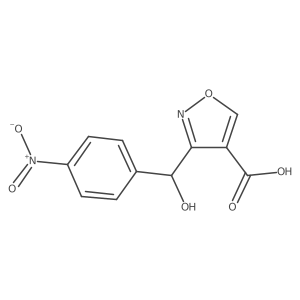 3-[Hydroxy(4-nitrophenyl)methyl]isoxazole-4-carboxylic Acid Structure