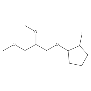 1-(2,3-Dimethoxypropoxy)-2-iodocyclopentane结构式
