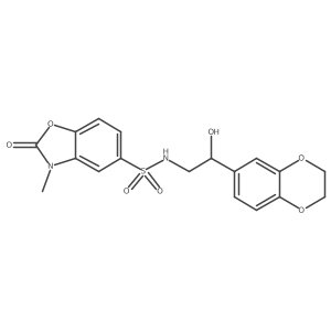 N-(2-(2,3-dihydrobenzo[b][1,4]dioxin-6-yl)-2-hydroxyethyl)-3-methyl-2-oxo-2,3-dihydrobenzo[d]oxazole-5-sulfonamide Structure