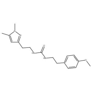 1-(2-(1,5-dimethyl-1H-pyrazol-3-yl)ethyl)-3-(4-methoxyphenethyl)urea Structure