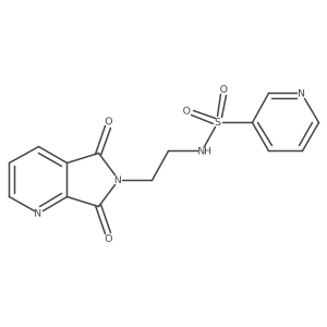 N-(2-(5,7-dioxo-5H-pyrrolo[3,4-b]pyridin-6(7H)-yl)ethyl)pyridine-3-sulfonamide结构式
