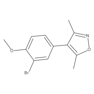 4-(3-bromo-4-methoxyphenyl)-3,5-dimethylIsoxazole结构式