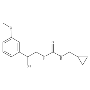 Urea, N-(cyclopropylmethyl)-Na(2)-[2-hydroxy-2-(3-methoxyphenyl)ethyl]-结构式