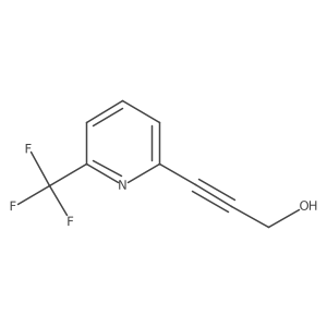 3-[6-(Trifluoromethyl)pyridin-2-yl]prop-2-yn-1-ol结构式