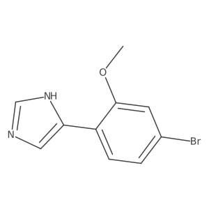 4-(4-bromo-2-methoxyphenyl)-1H-imidazole Structure