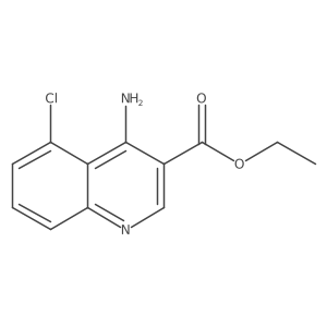 Ethyl 4-amino-5-chloroquinoline-3-carboxylate Structure