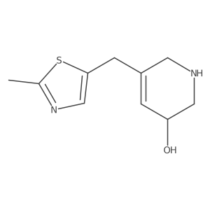 5-[(2-Methyl-1,3-thiazol-5-yl)methyl]-1,2,3,6-tetrahydropyridin-3-ol Structure