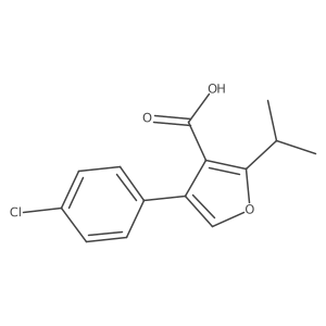4-(4-Chlorophenyl)-2-(propan-2-yl)furan-3-carboxylic acid Structure