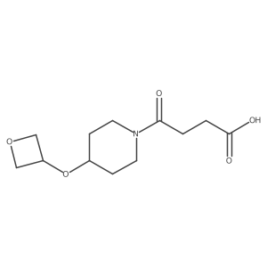 4-[4-(Oxetan-3-yloxy)piperidin-1-yl]-4-oxobutanoic acid Structure