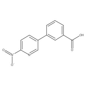 3-(6-Nitropyridin-3-yl)benzoic acid结构式