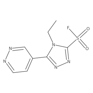 4-ethyl-5-(pyridazin-4-yl)-4H-1,2,4-triazole-3-sulfonyl fluoride Structure