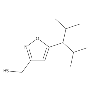 [5-(2,4-Dimethylpentan-3-yl)-1,2-oxazol-3-yl]methanethiol结构式