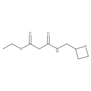 Ethyl 2-{[(oxetan-2-yl)methyl]carbamoyl}acetate结构式