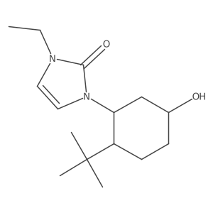1-(2-tert-butyl-5-hydroxycyclohexyl)-3-ethyl-2,3-dihydro-1H-imidazol-2-one Structure
