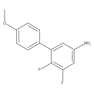 3,4-Difluoro-5-(4-methoxyphenyl)aniline Structure