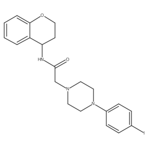 N-(3,4-dihydro-2H-1-benzopyran-4-yl)-2-[4-(4-iodophenyl)piperazin-1-yl]acetamide Structure